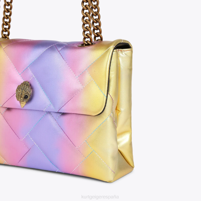 Kurt Geiger mujer Londres grande Kensington suave 2LPR94 | bolsas combinación rosa